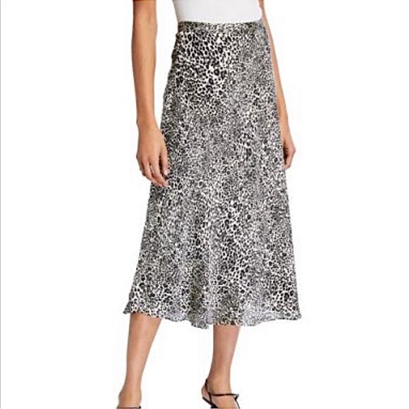 BCBGMaxAzria Leopard Print Midi Skirt Size XS - Picture 10 of 10